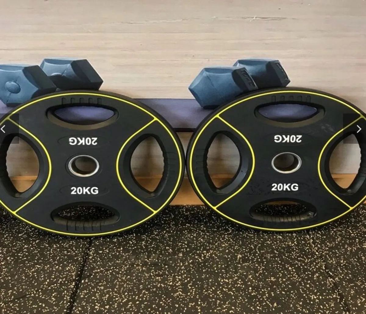 olympic barbell set like new - Image 2