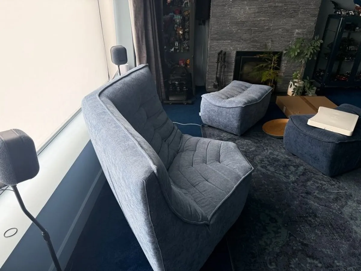 Foxtrot corner couch unit blue - Image 2
