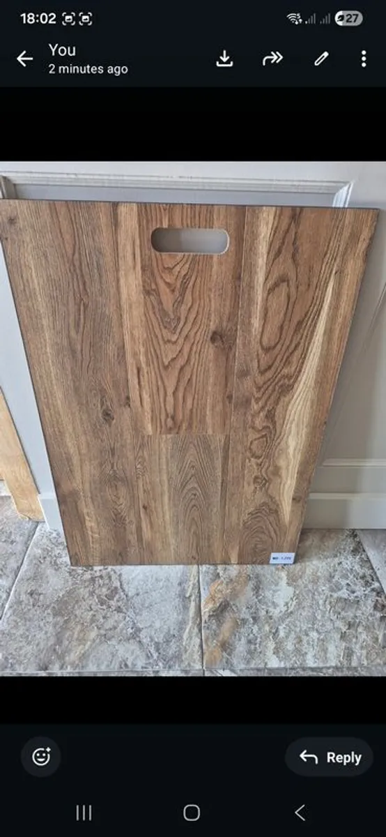 8mm V-Groove laminate flooring - Image 1