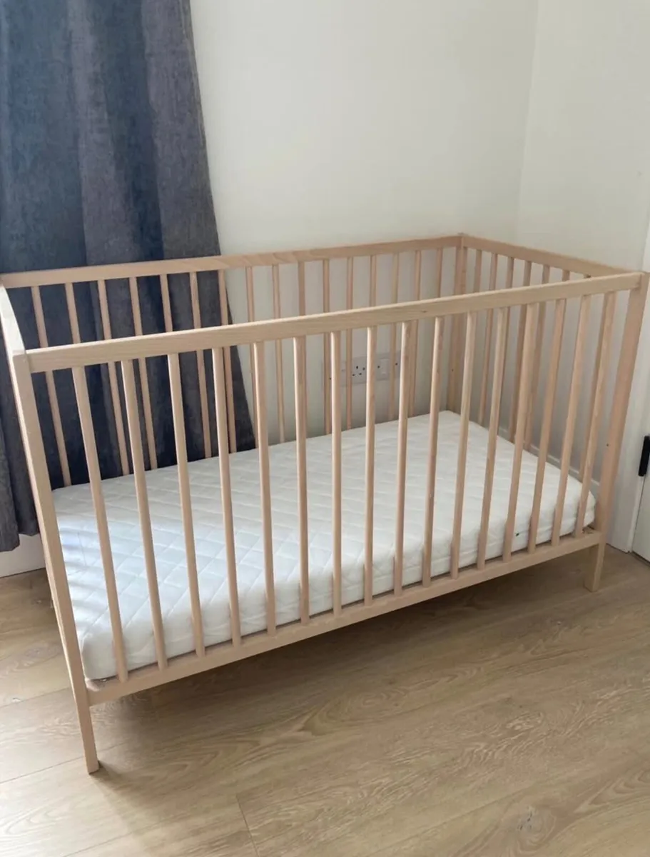 Cot Ikea with mamas and papas mattress like new - Image 2