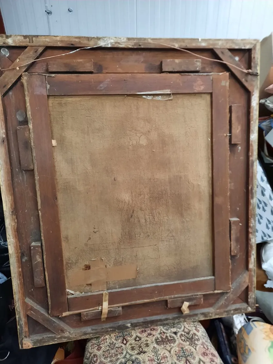 Pair of large antique pictures - Image 3