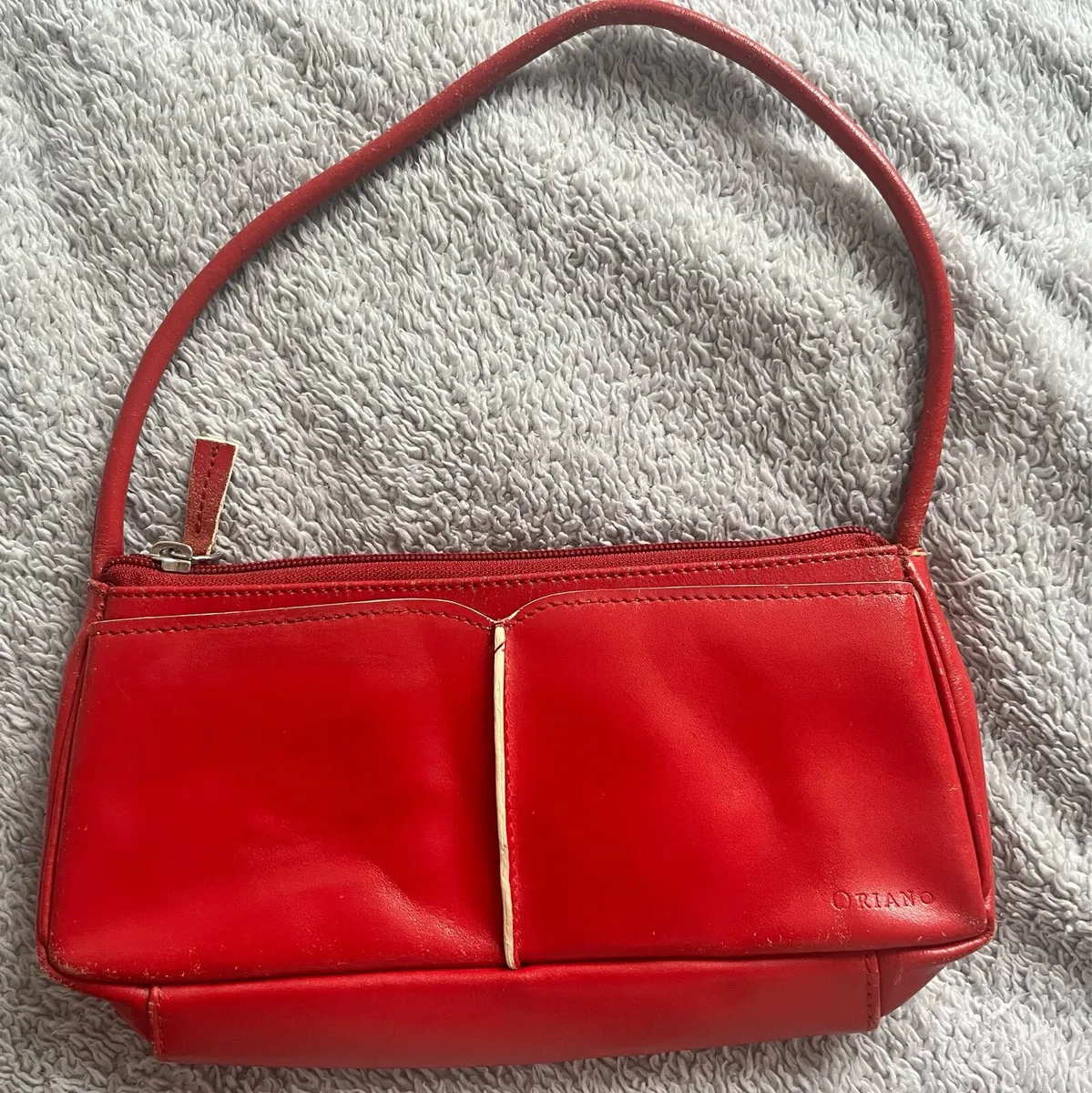 For sale Italian Oriano leather bag - Image 1