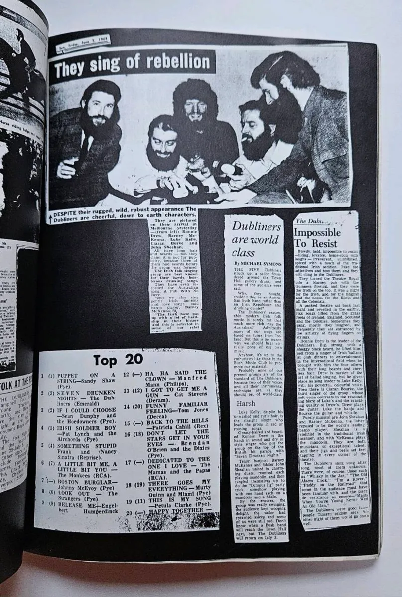 The Dubliners Scrapbook - Irish Trad Music Book - Image 3