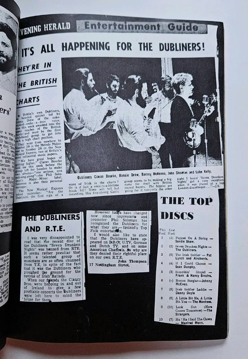 The Dubliners Scrapbook - Irish Trad Music Book - Image 4