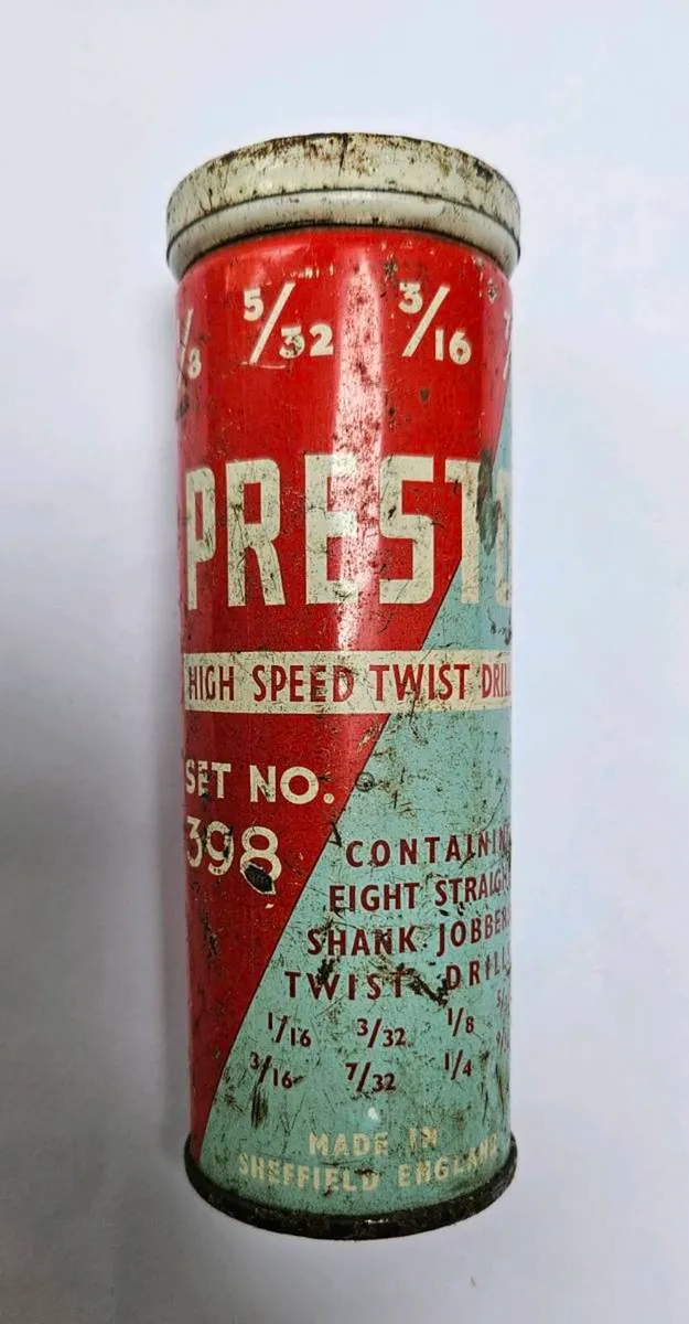 Vintage Presto Drill Bit Tin - Vintage Tools - Image 1