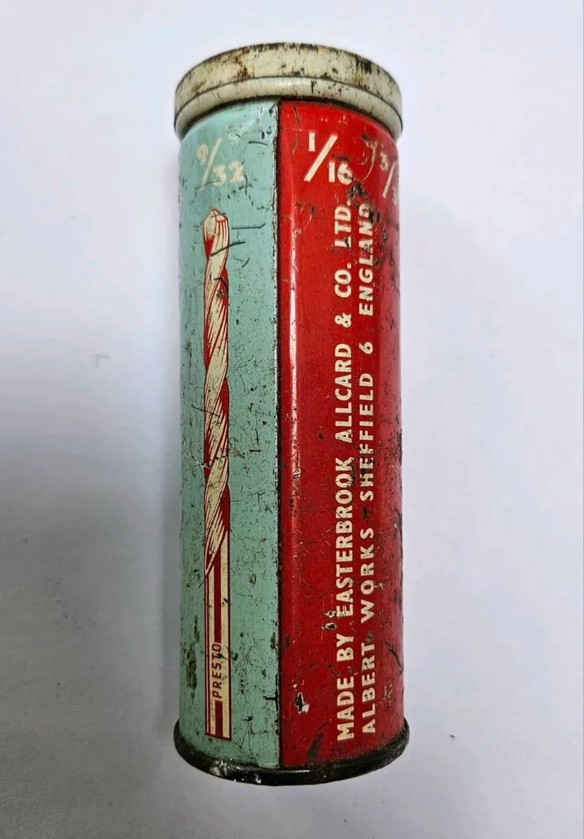 Vintage Presto Drill Bit Tin - Vintage Tools - Image 3