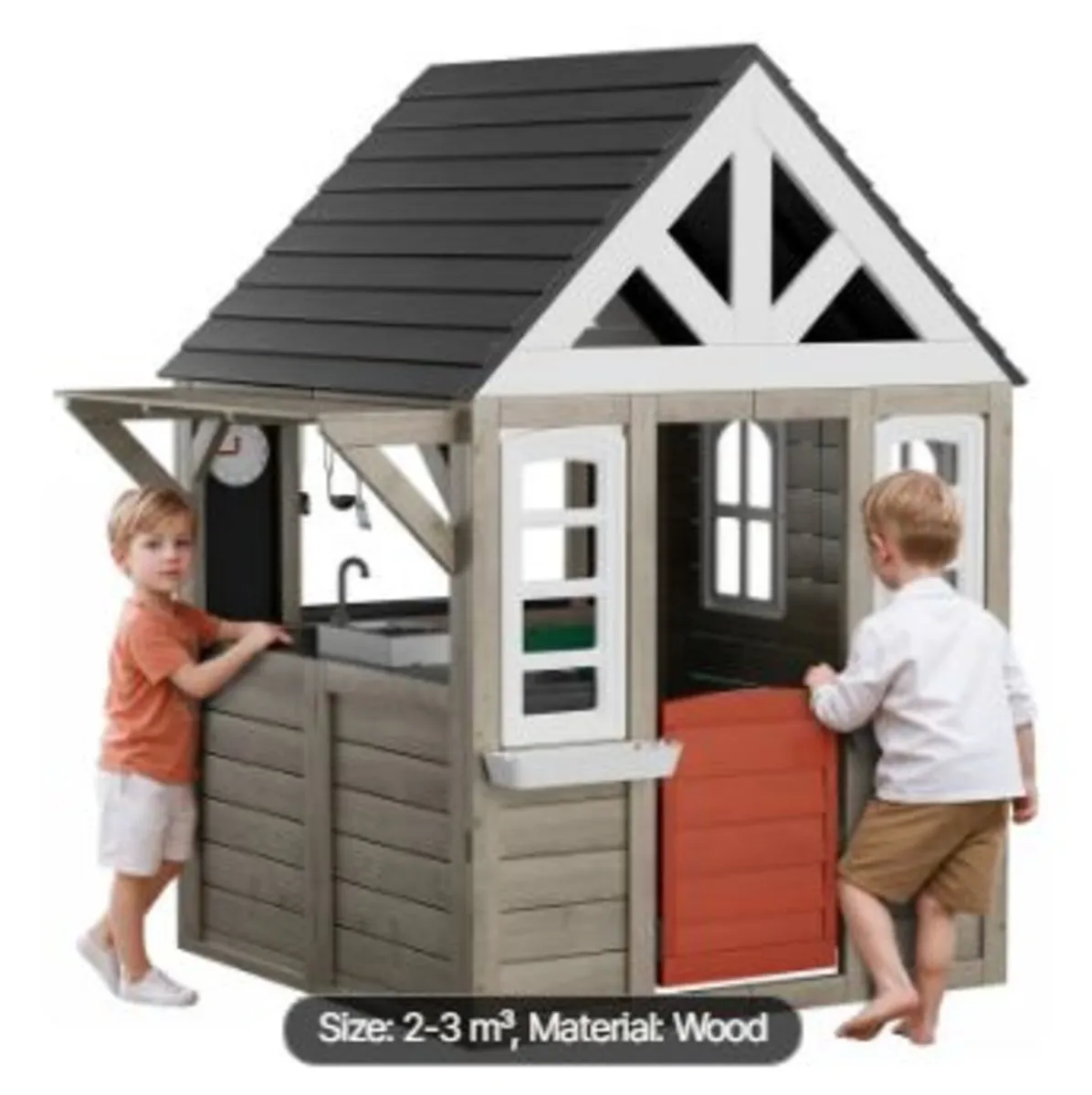 Outdoor Wooden Playhouse - Image 3