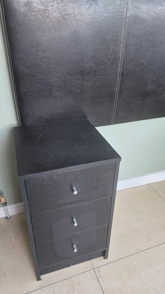 Headboard 2 Bedside lockers - Image 2