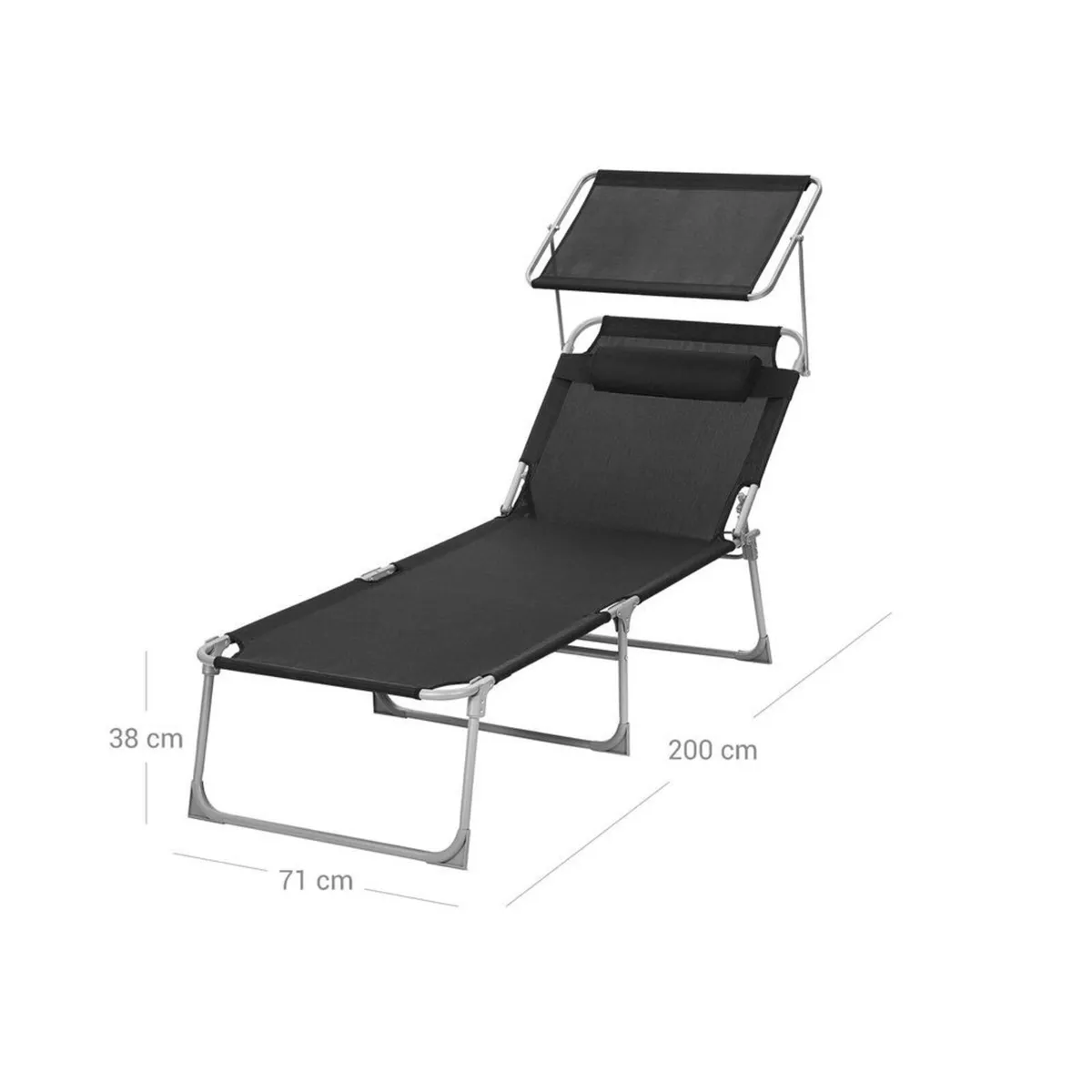 New Sun Lounger With Cover- FREE P&P - Image 3