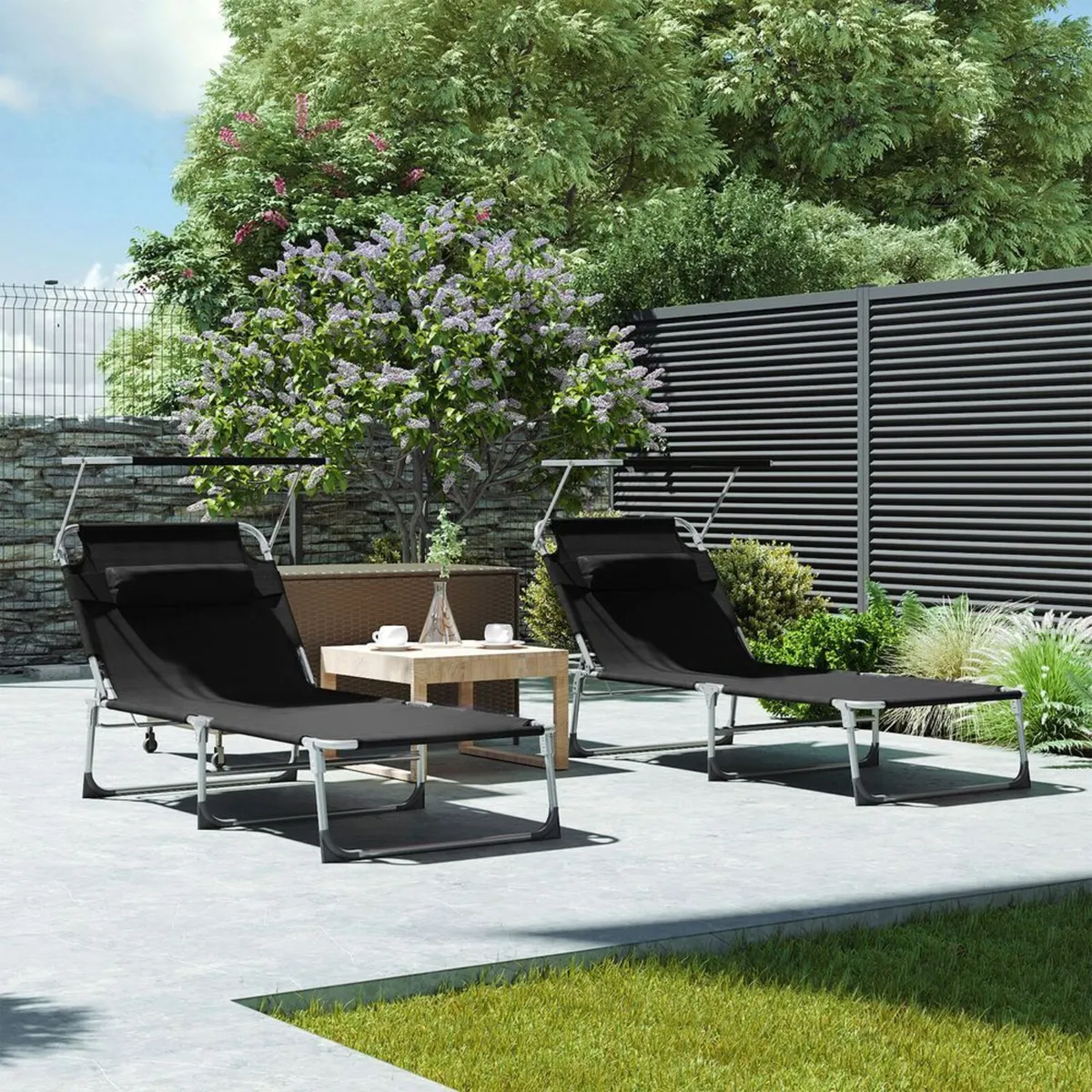 New Sun Lounger With Cover- FREE P&P - Image 1