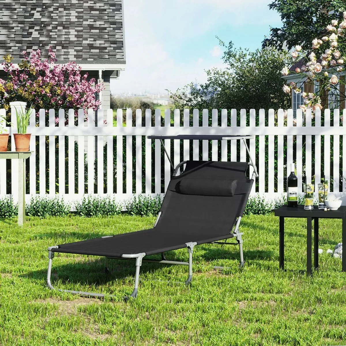 New Sun Lounger With Cover- FREE P&P - Image 2