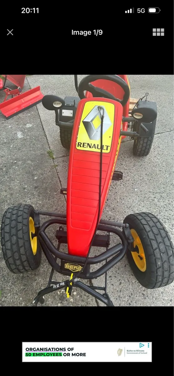 BERG go kart with many extra accessories - Image 1