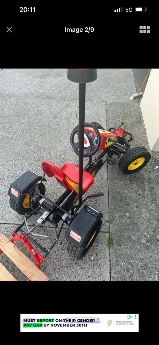 BERG go kart with many extra accessories - Image 2