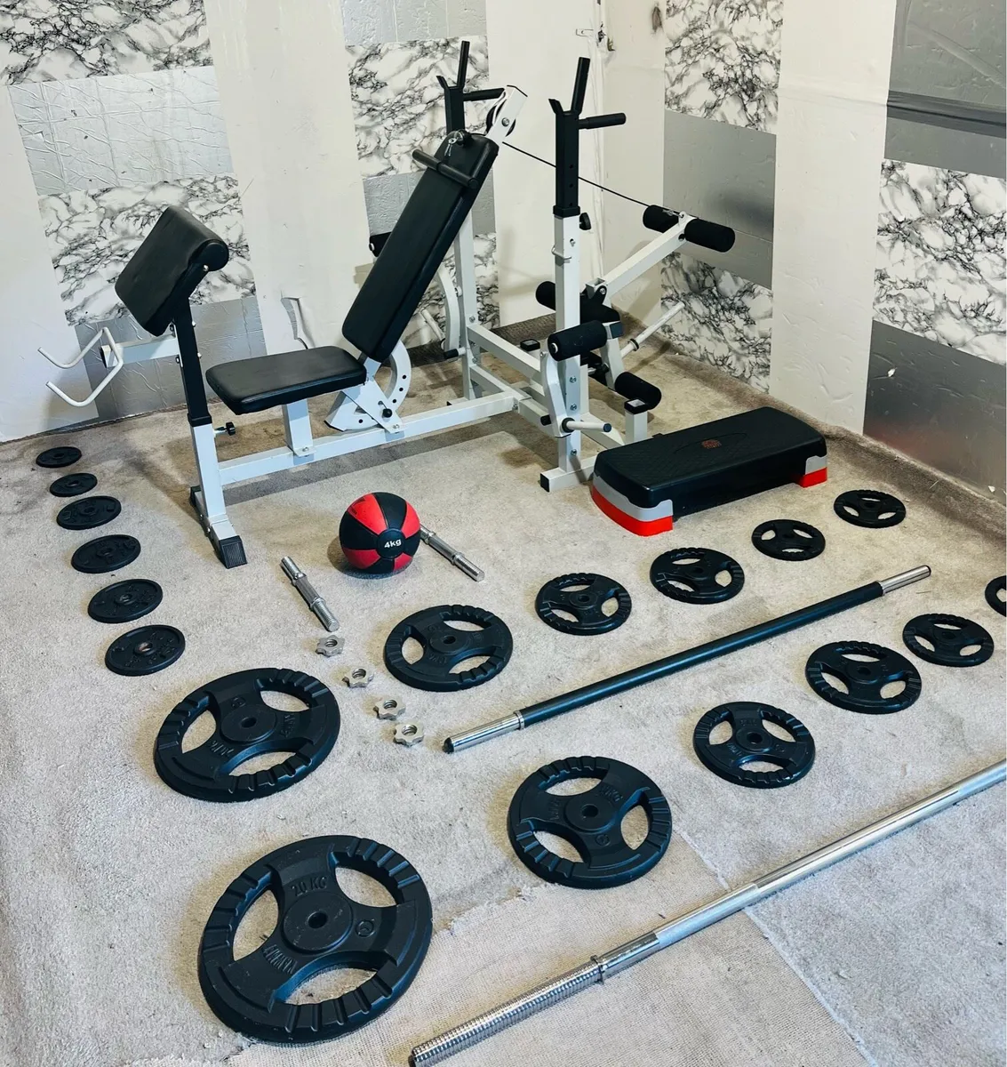 NEW CONDITION LIFE TIME WEIGHT BENCH SETUP 100KG - Image 3