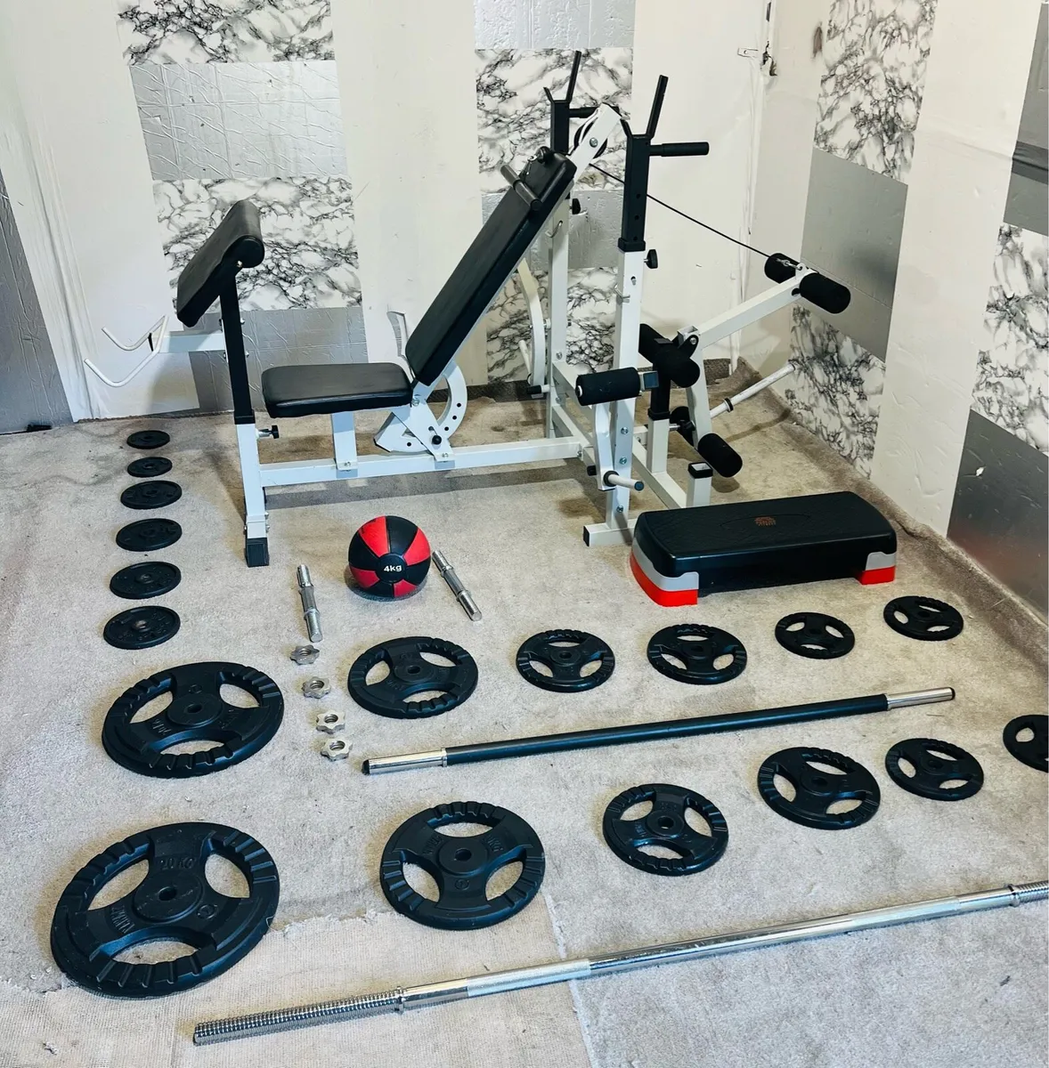 NEW CONDITION LIFE TIME WEIGHT BENCH SETUP 100KG - Image 1