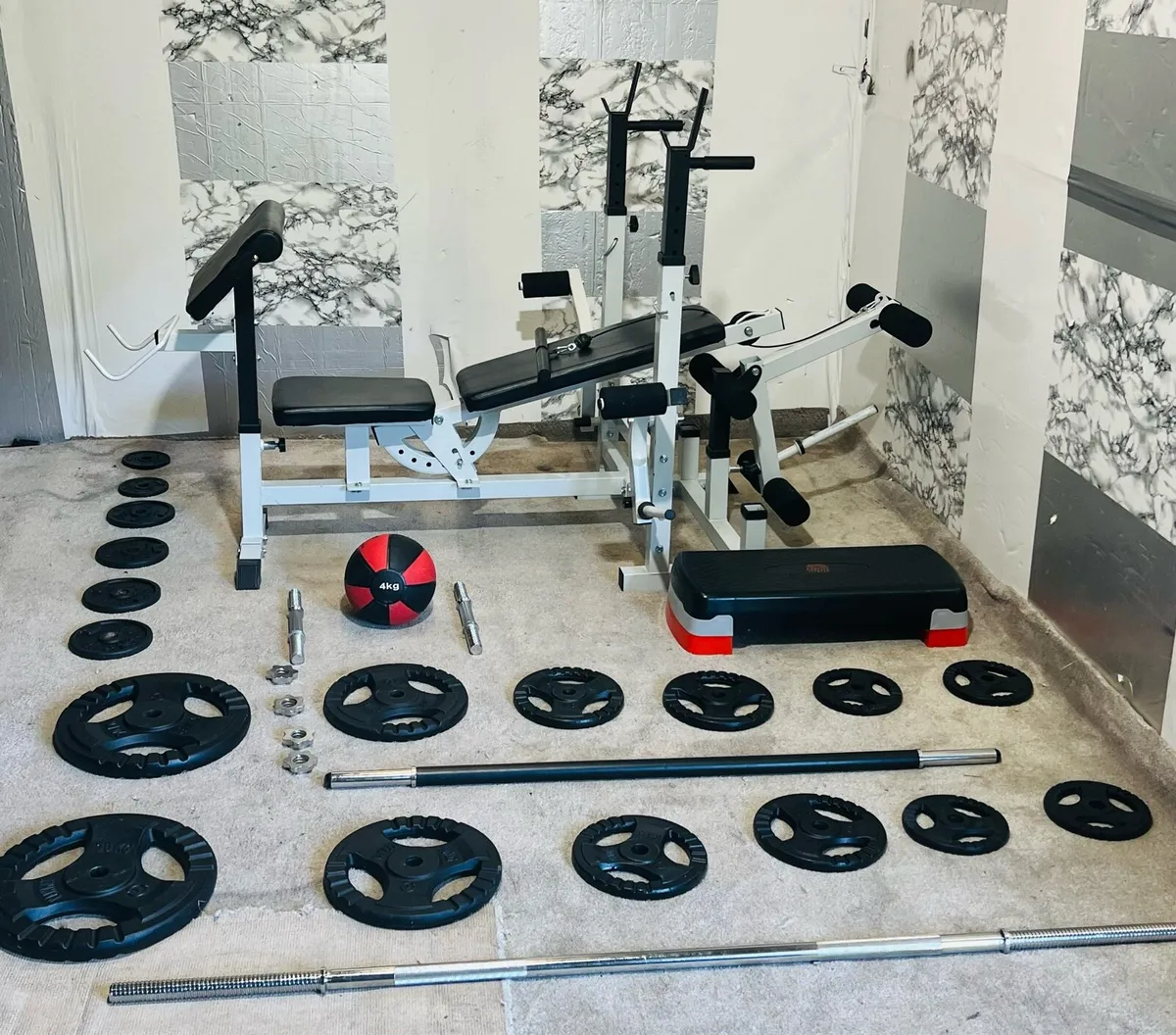 NEW CONDITION LIFE TIME WEIGHT BENCH SETUP 100KG - Image 1