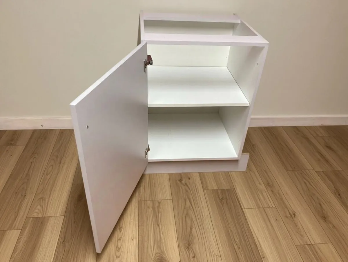 Kitchen Storage Cabinet – Modern White Unit - Image 3