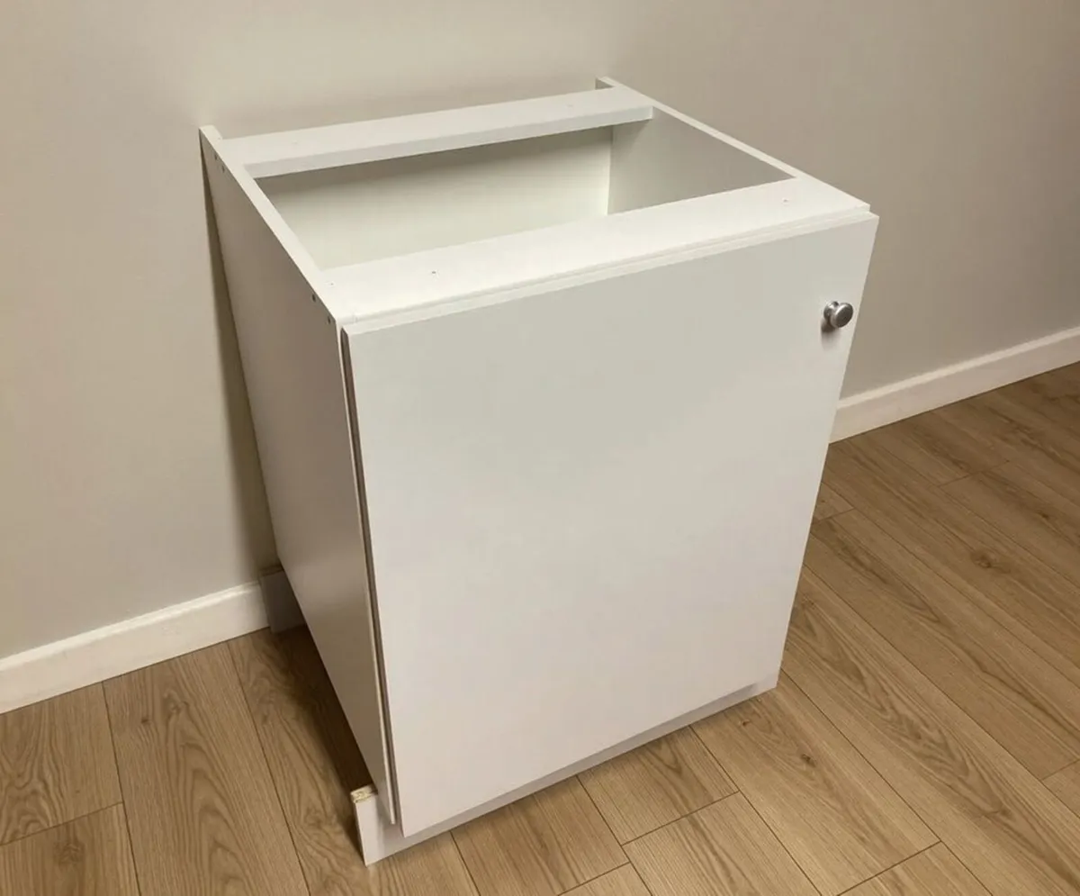 Kitchen Storage Cabinet – Modern White Unit - Image 1