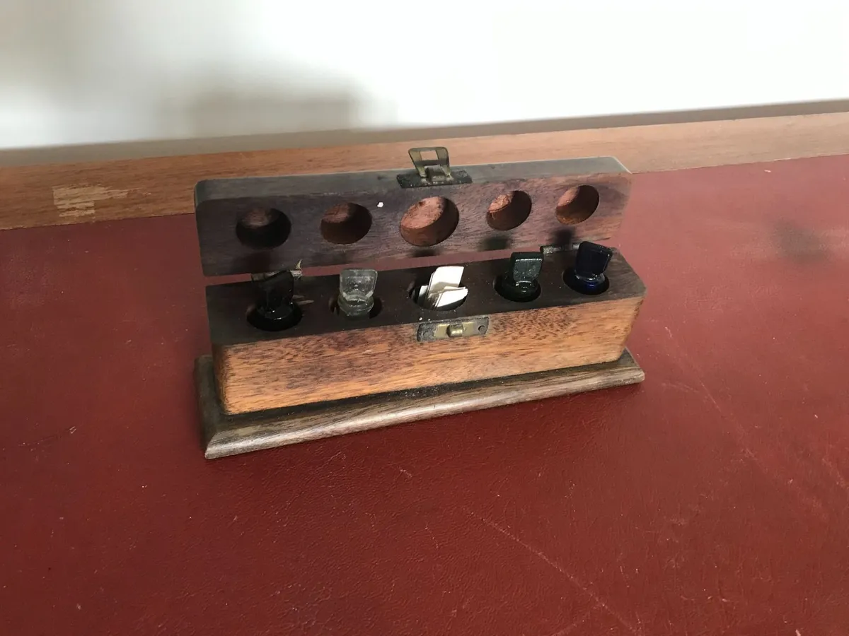 Antique Wooden Box - Perfume Bottles ?? - Image 3