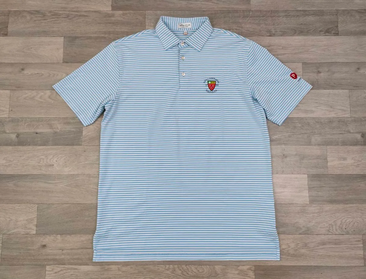 Peter Millar Summer Comfort Golf Polo Shirt Mens L - Image 1