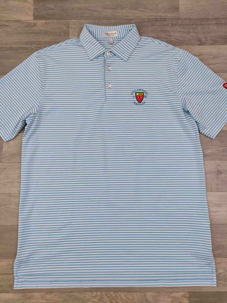 Peter Millar Summer Comfort Golf Polo Shirt Mens L - Image 2