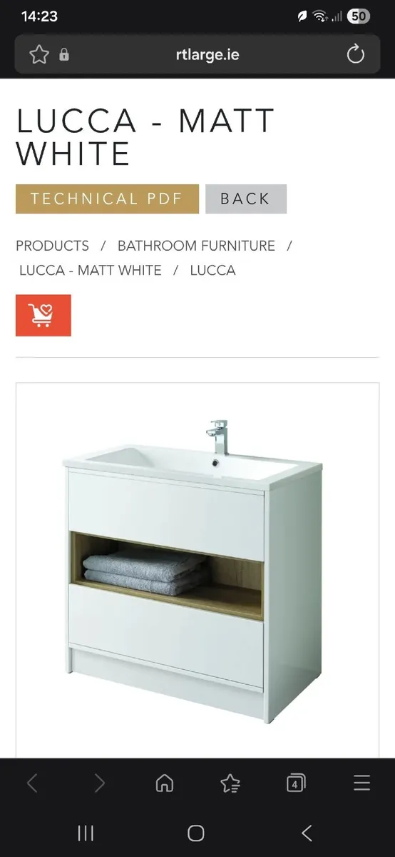 Ceramic bathroom rectangular Sink - Image 4