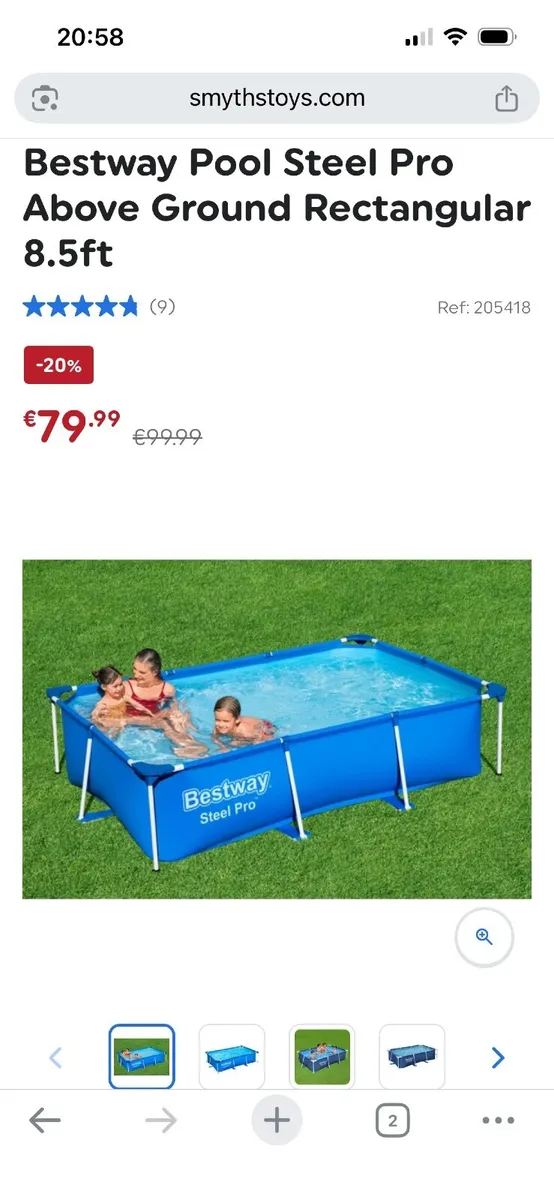 8ft kids   swimming pool