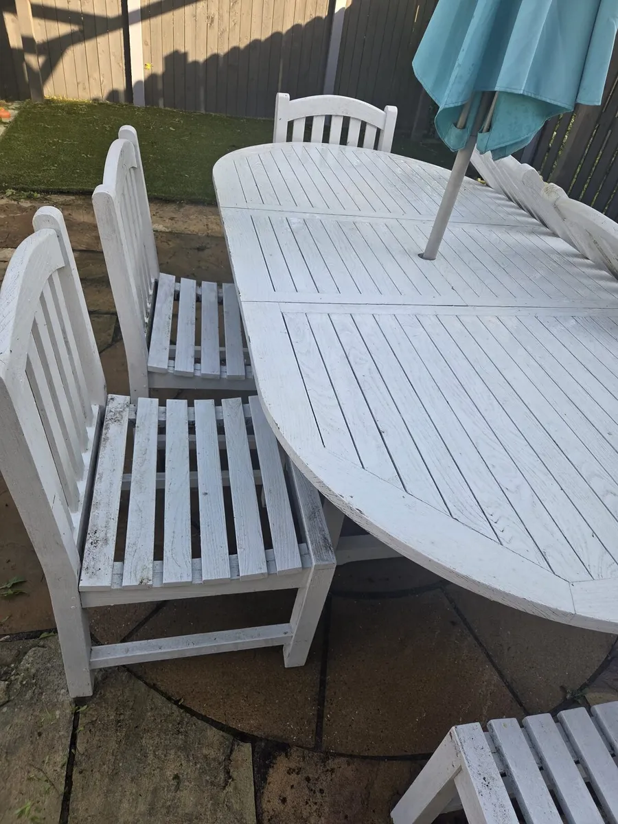 Garden Table and Chairs Dining Set - Image 2