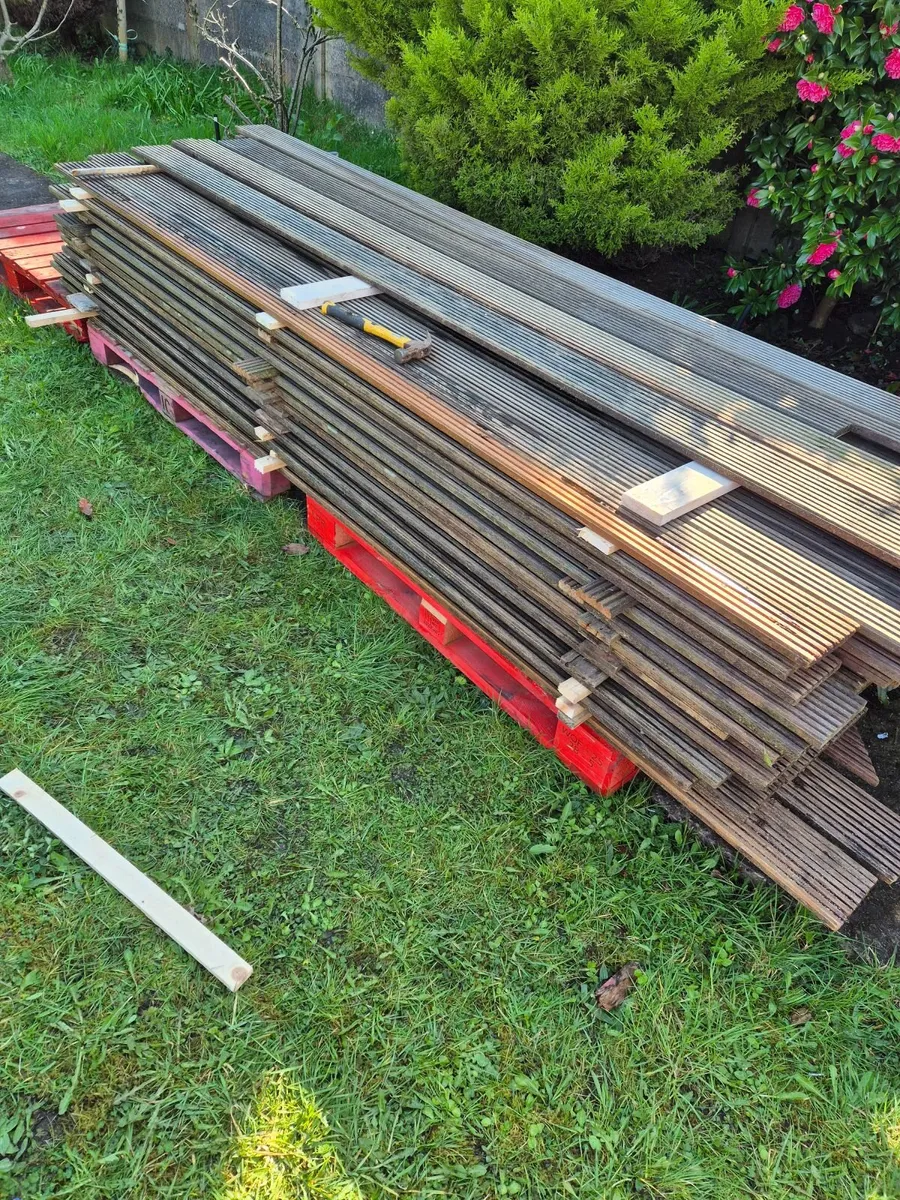 Reclaimed tropical hardwood decking - Image 1