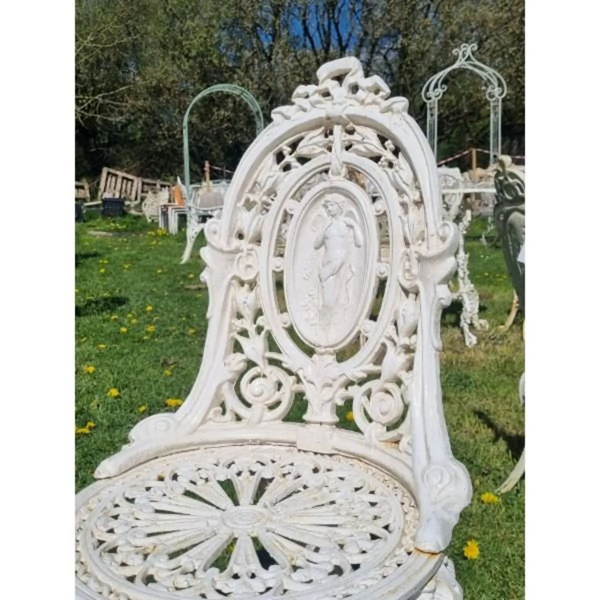 Cast Iron Chair Style H H69  Multiples available - Image 3