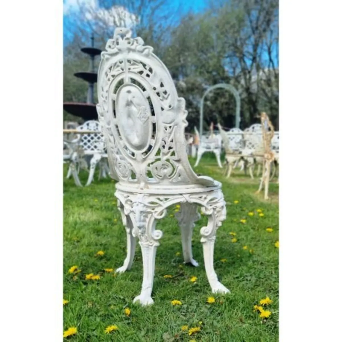 Cast Iron Chair Style H H69  Multiples available - Image 4