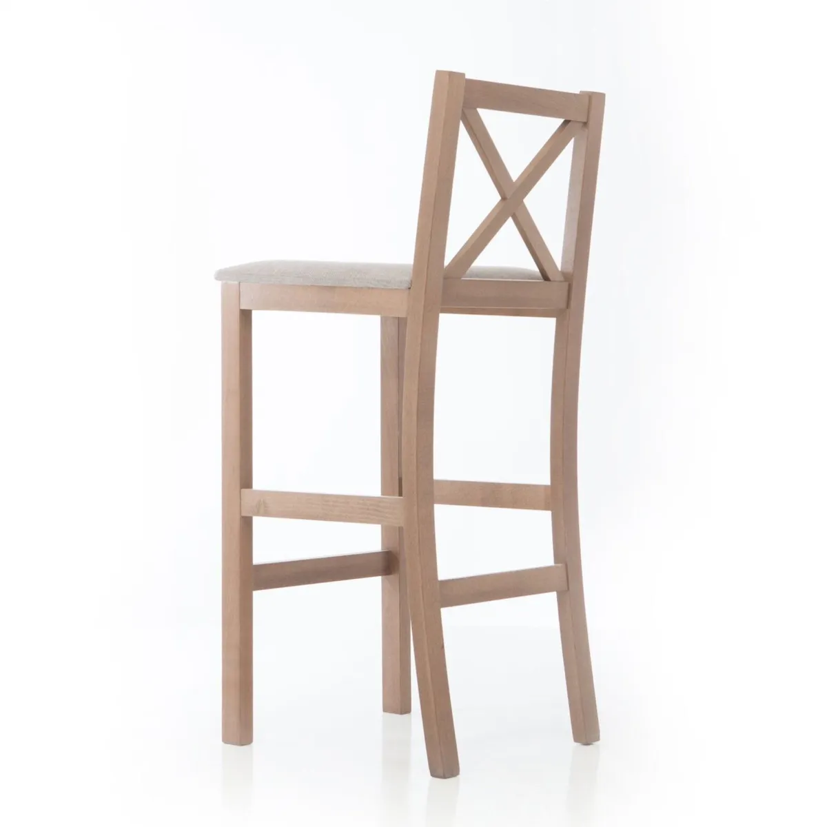 Hampton Traditional Cross-Back Bar Stool - Image 4