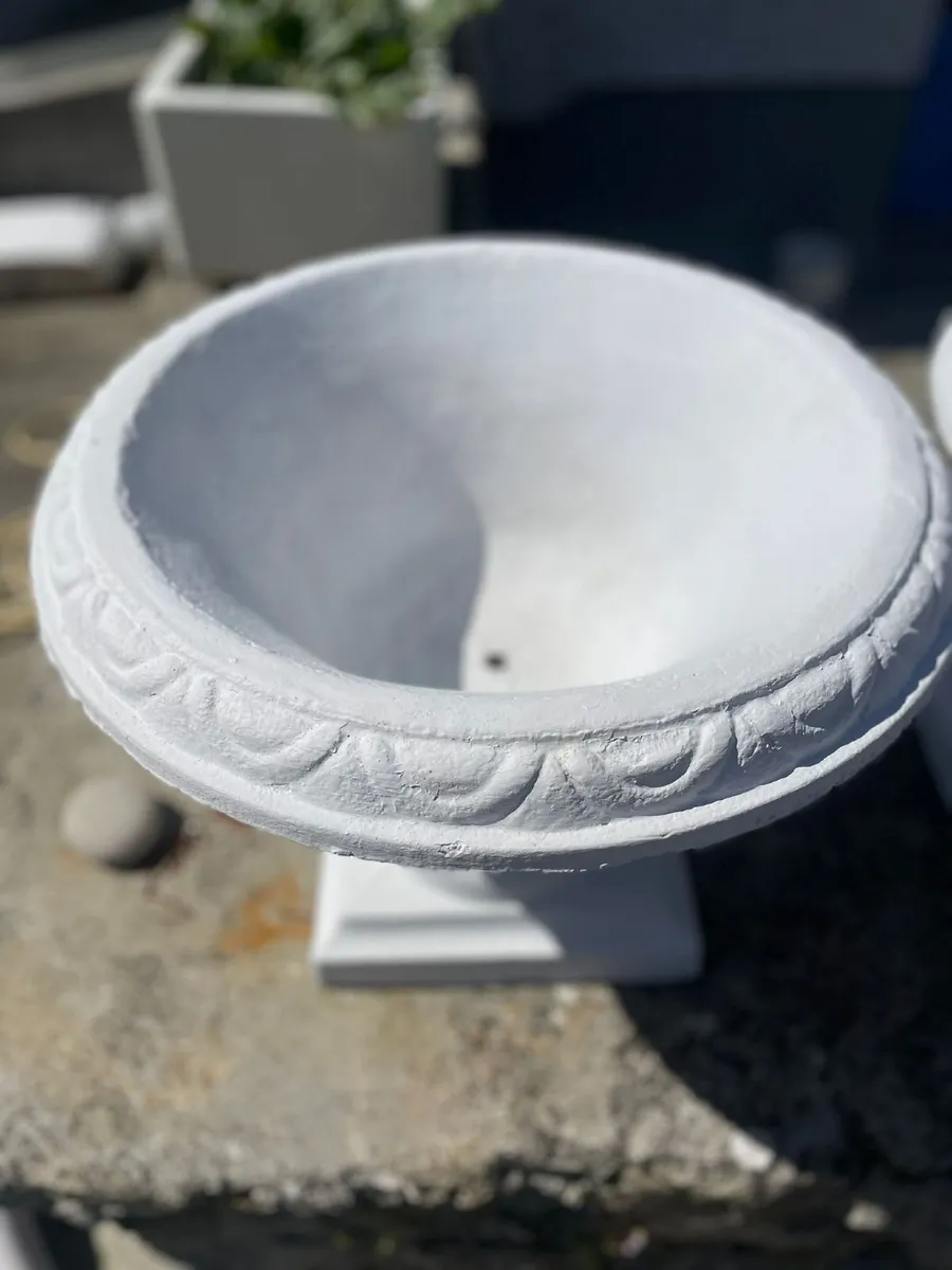 Pair of Neoclassical Garden Urns - Image 4