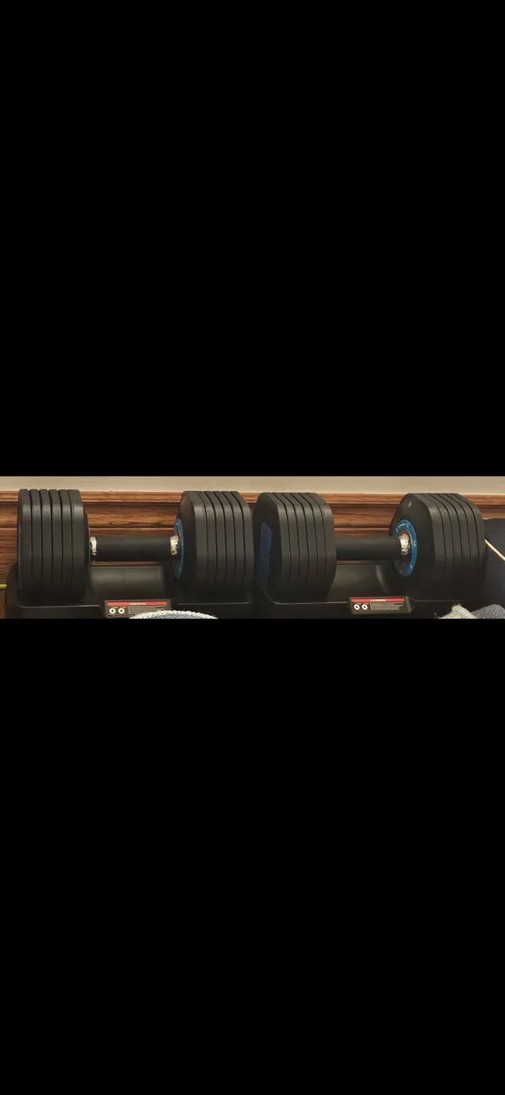 Adjustable Dumbbells Pair – 12 Weight Settings - Image 1