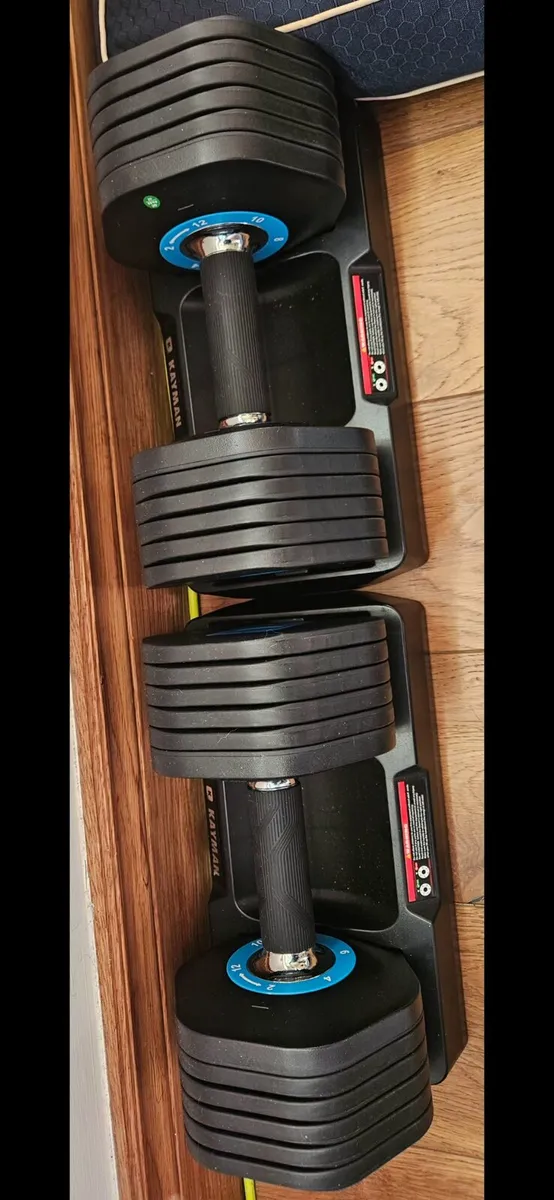 Adjustable Dumbbells Pair – 12 Weight Settings - Image 2