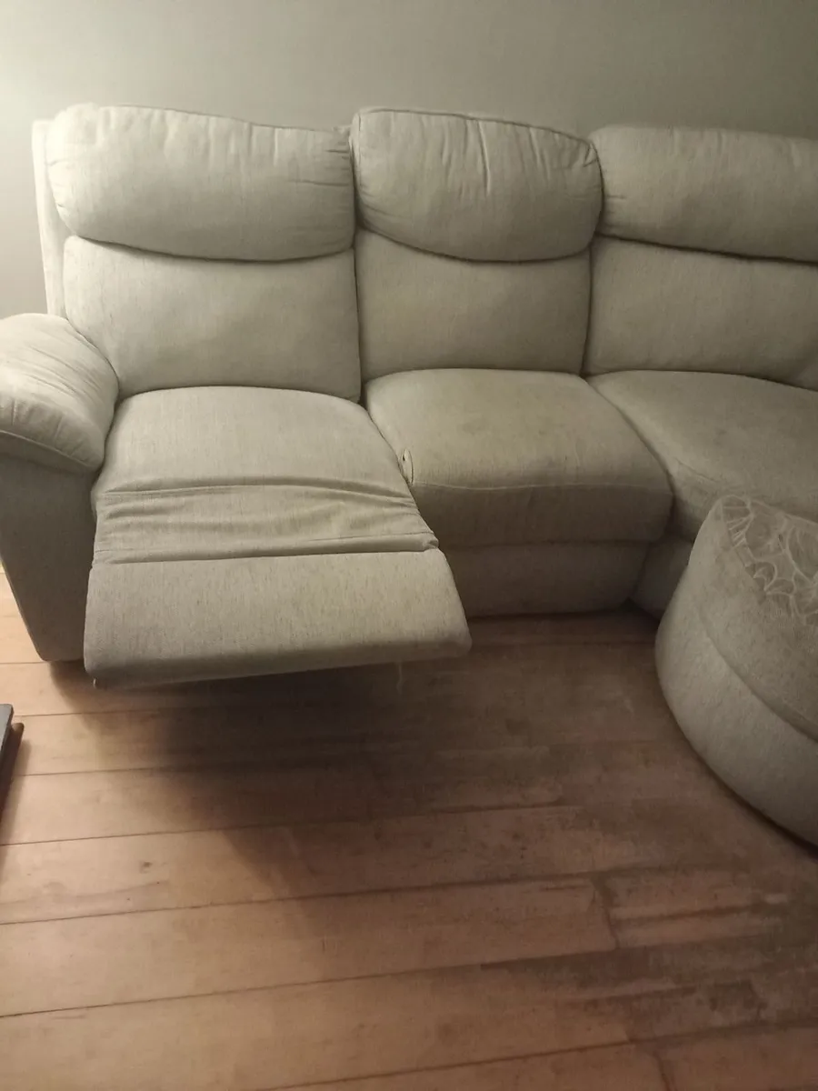 Corner sofa with footstool - Image 2