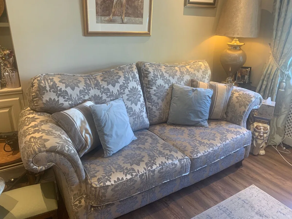 3 seat , 2 seat sofa and wing back chair. - Image 2