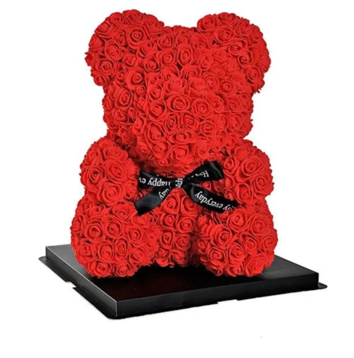 Rose teddy  bear 25 cm free packaging - Image 2