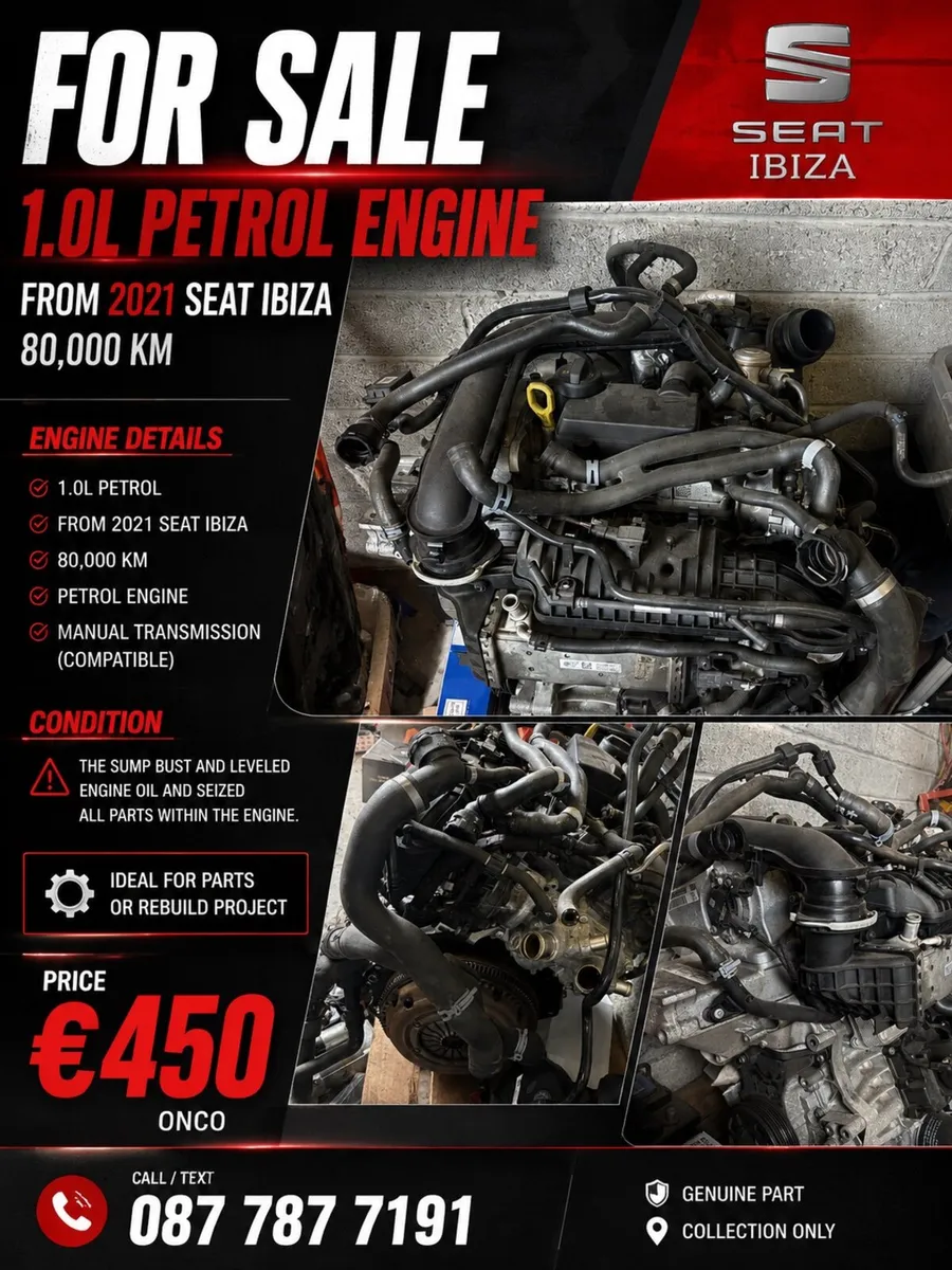 Seat Ibiza 1 liter engine - Image 1