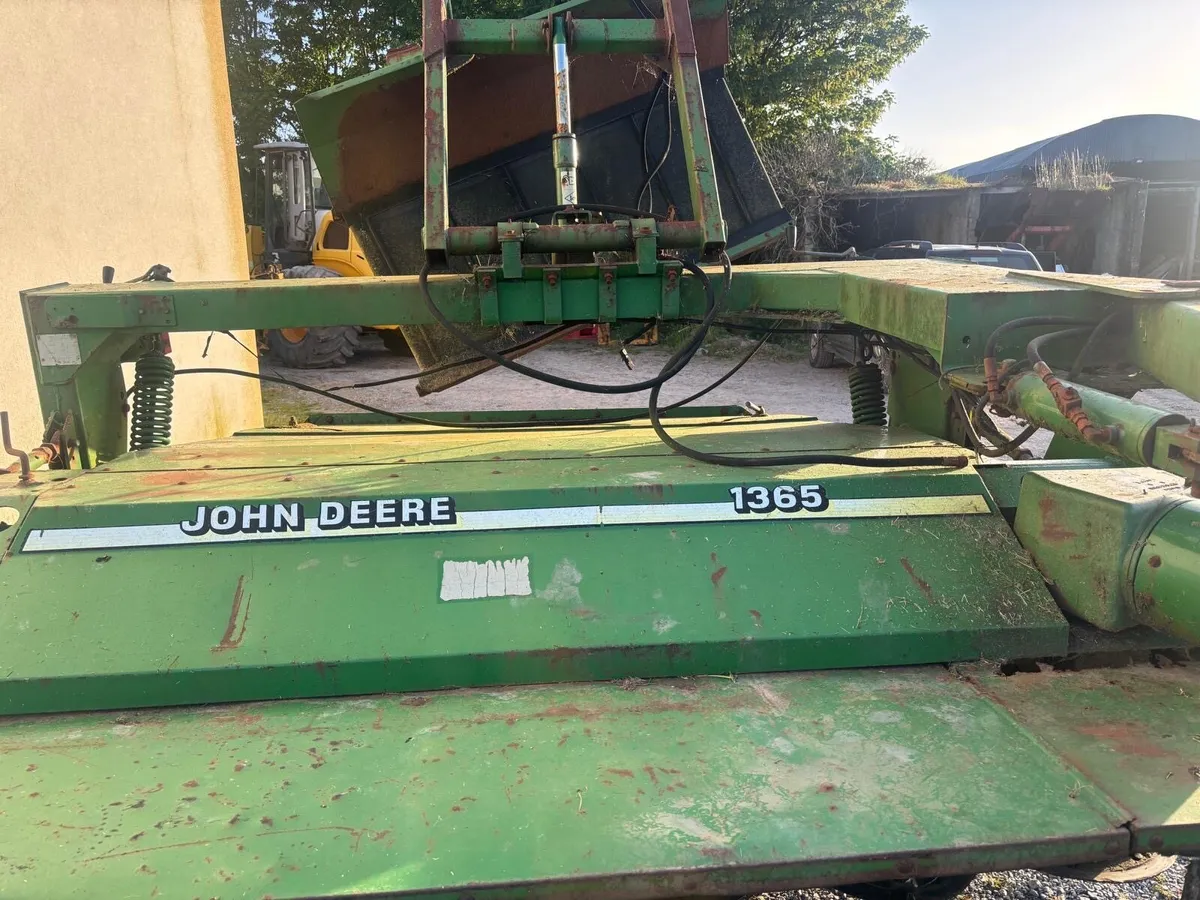 2 John Deere 1365 mowers for sale - Image 1