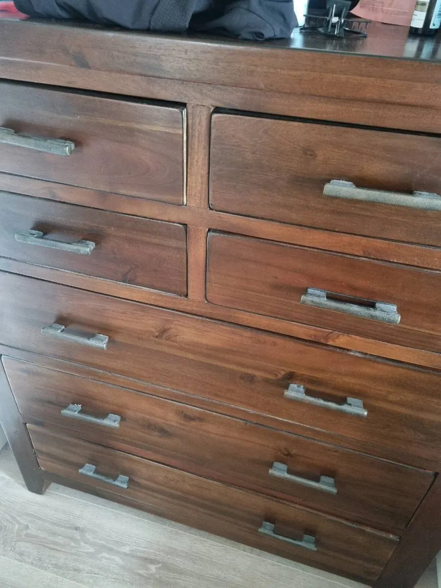 Large mahogany Dresser & mirror - Image 2