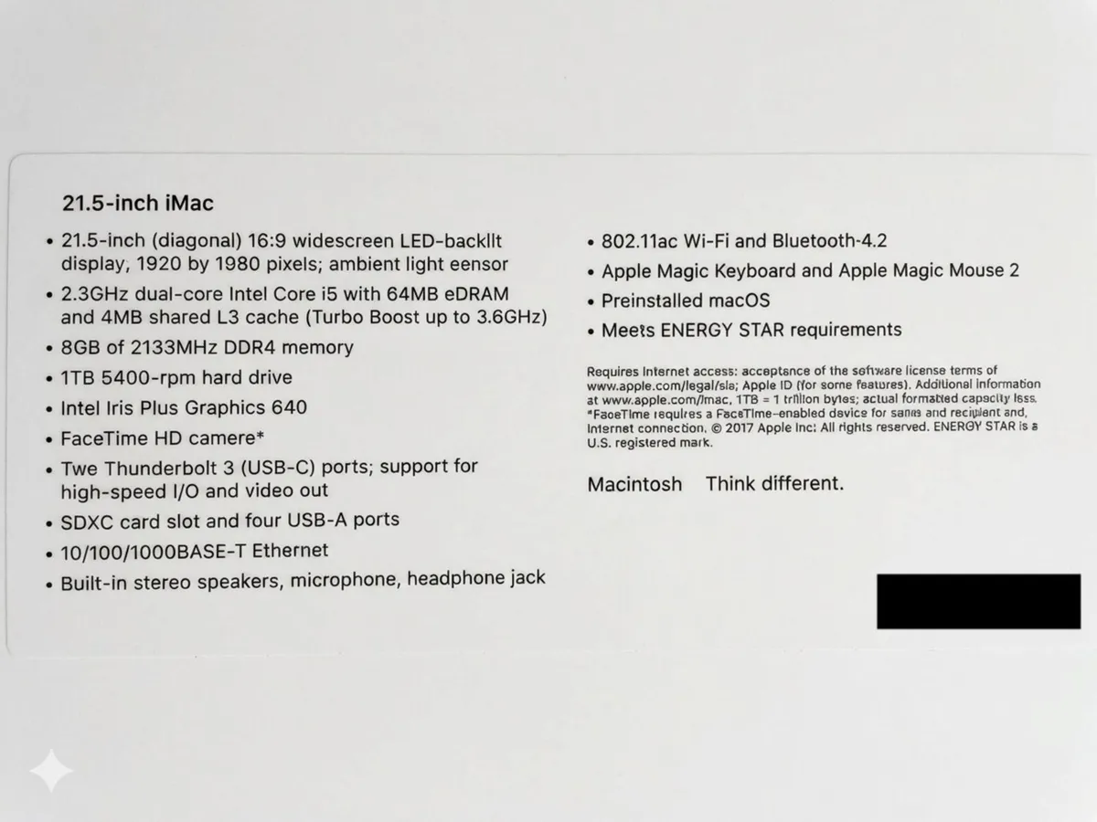 Apple iMac 21.5" (2017) – Excellent Condition - Image 4