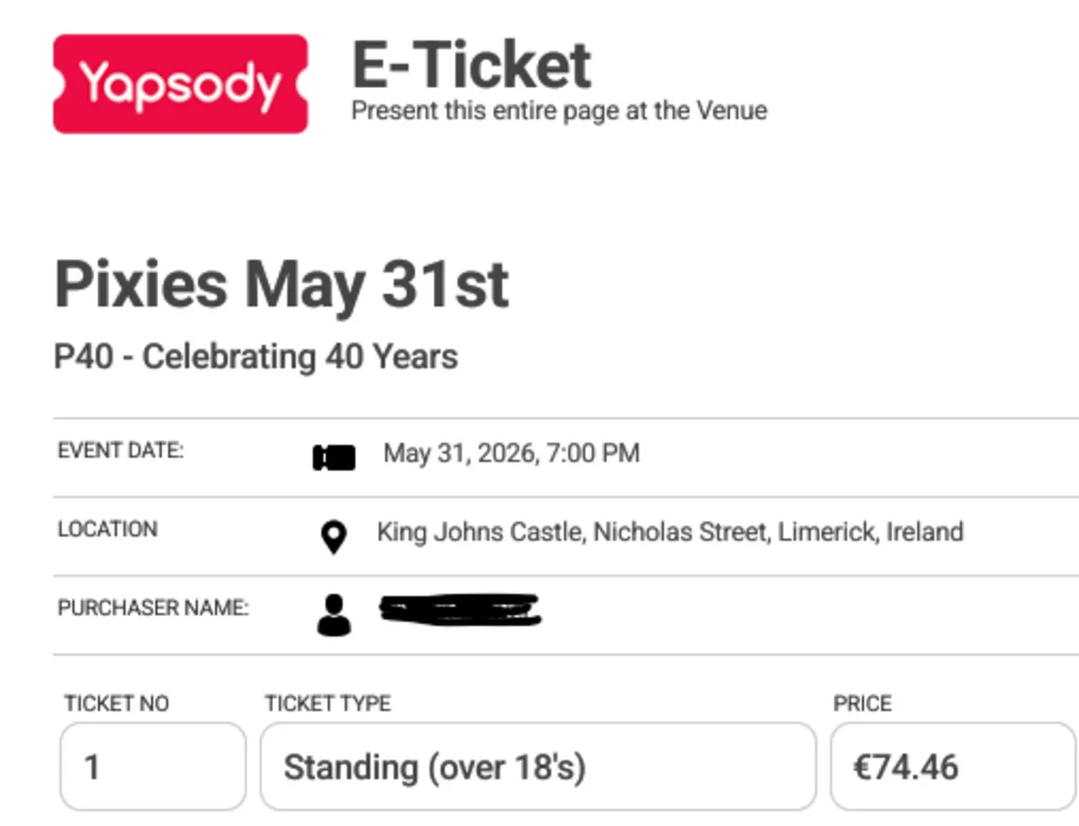 Music ticket