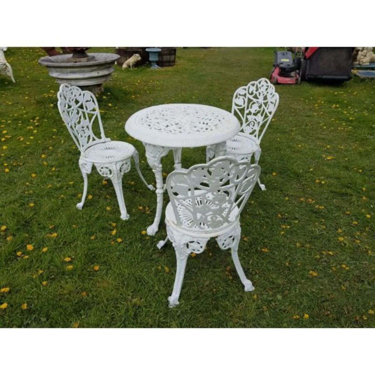Cast Iron Garden Set x3 – Ornate – Style N - Image 1