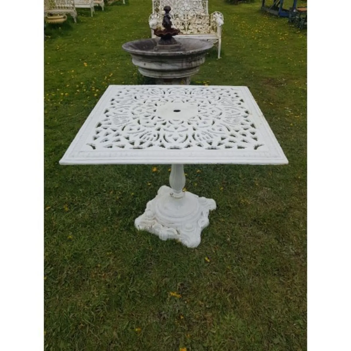 Cast Iron Table – Square – Style N - Image 2