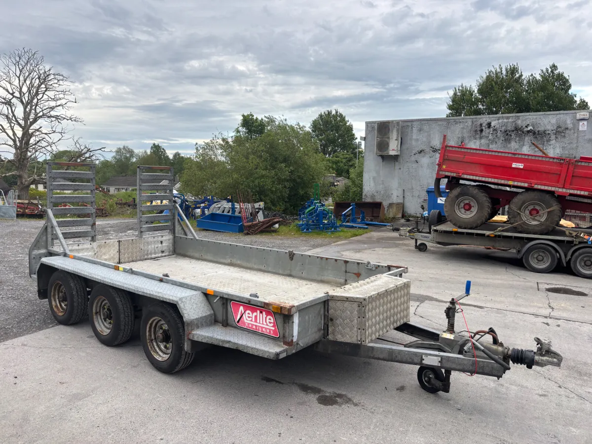 12ft aerlite tri axle plant trailer - Image 1