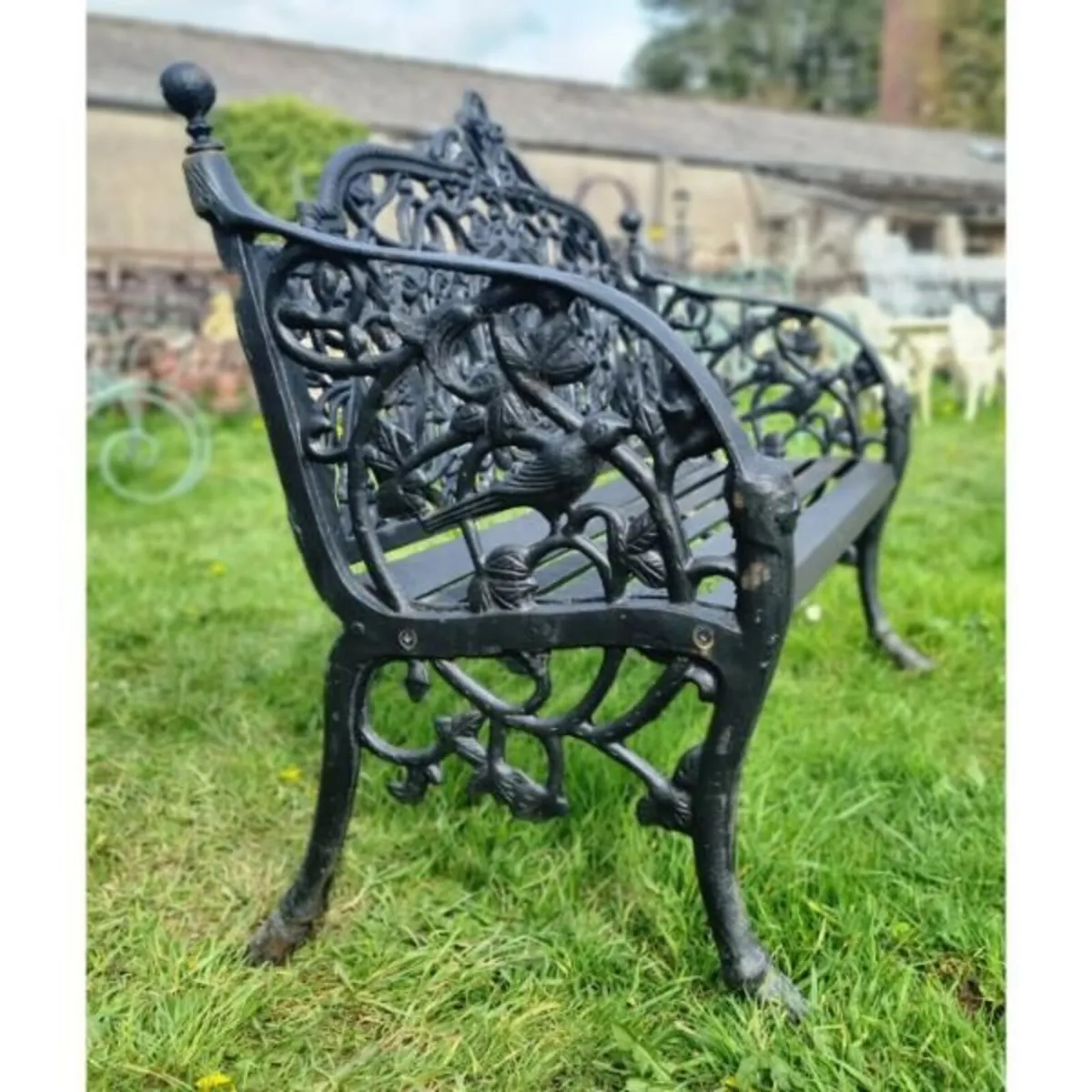 Medium Lady Bench Cast Iron Black CH-R-S126B-B - Image 4