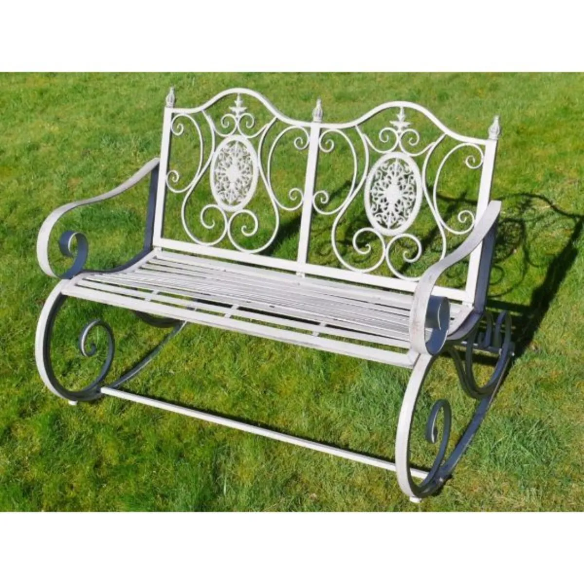 Rocking Bench Double – Ornate – D4845