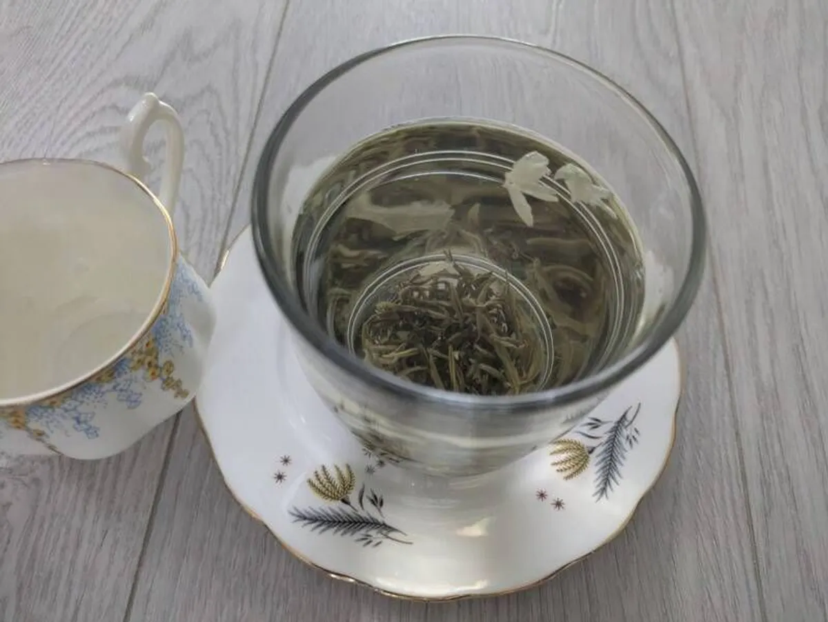 Premium Jasmine Mao Jian Loose Leaf Tea  Artisan Chinese Jasmine Green Tea  Floral Aromatic Tea - Image 3