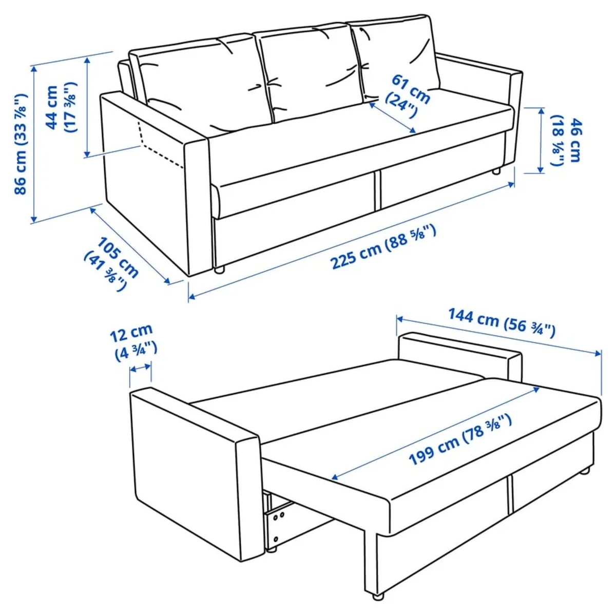 Ikea sofa bed - Image 4